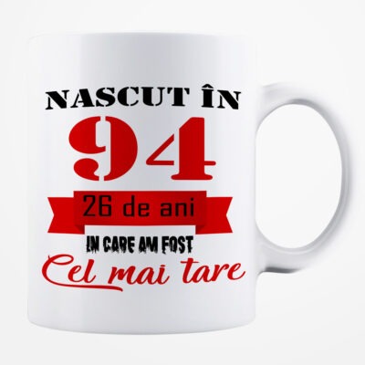 Cană personalizată - Născut în 1994