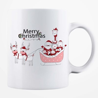 Cană albă personalizată - Merry Christmas