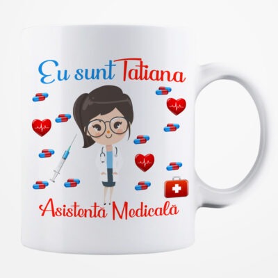 Cană personalizată - Asistentă Medicală