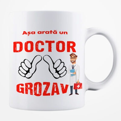 Cană personalizată - Doctor grozav