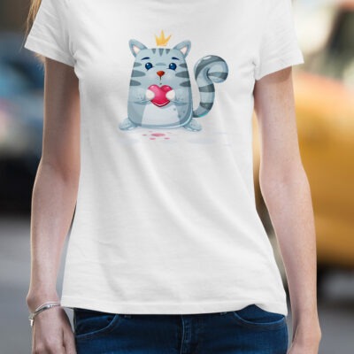 Tricou personalizat motiv pisică