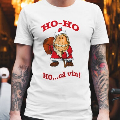 Tricou personalizat de Crăciun ”Ho, Ho, Ho”