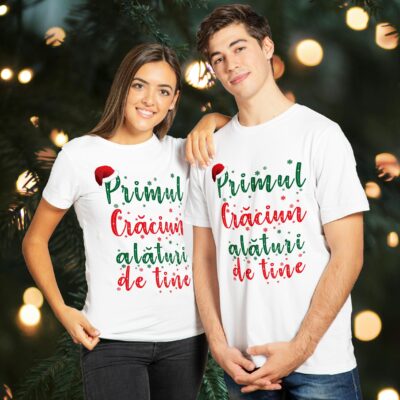 Set tricouri personalizate - Primul Crăciun alături de tine
