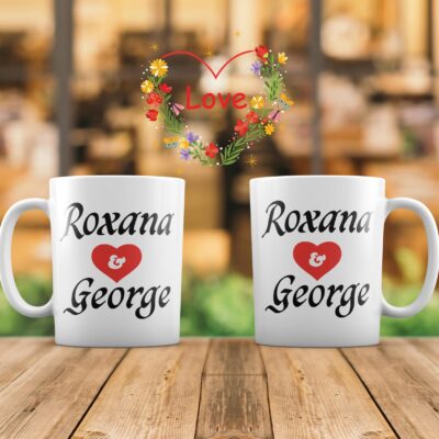 Set căni personalizate - Nume