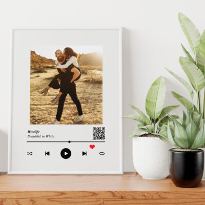 Tablou personalizat cu poza si melodia preferata