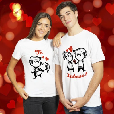 Tricouri personalizate ziua îndrăgostiților -Te iubesc!-